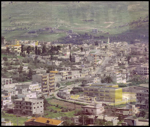 אזור הלחימה בלבנון